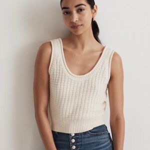 Madewell Textured-Stitch Sweater Tank XL